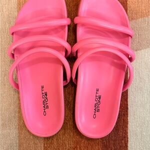Charlotte Stone Dolly Pink Sandals women’s size 9 NEW